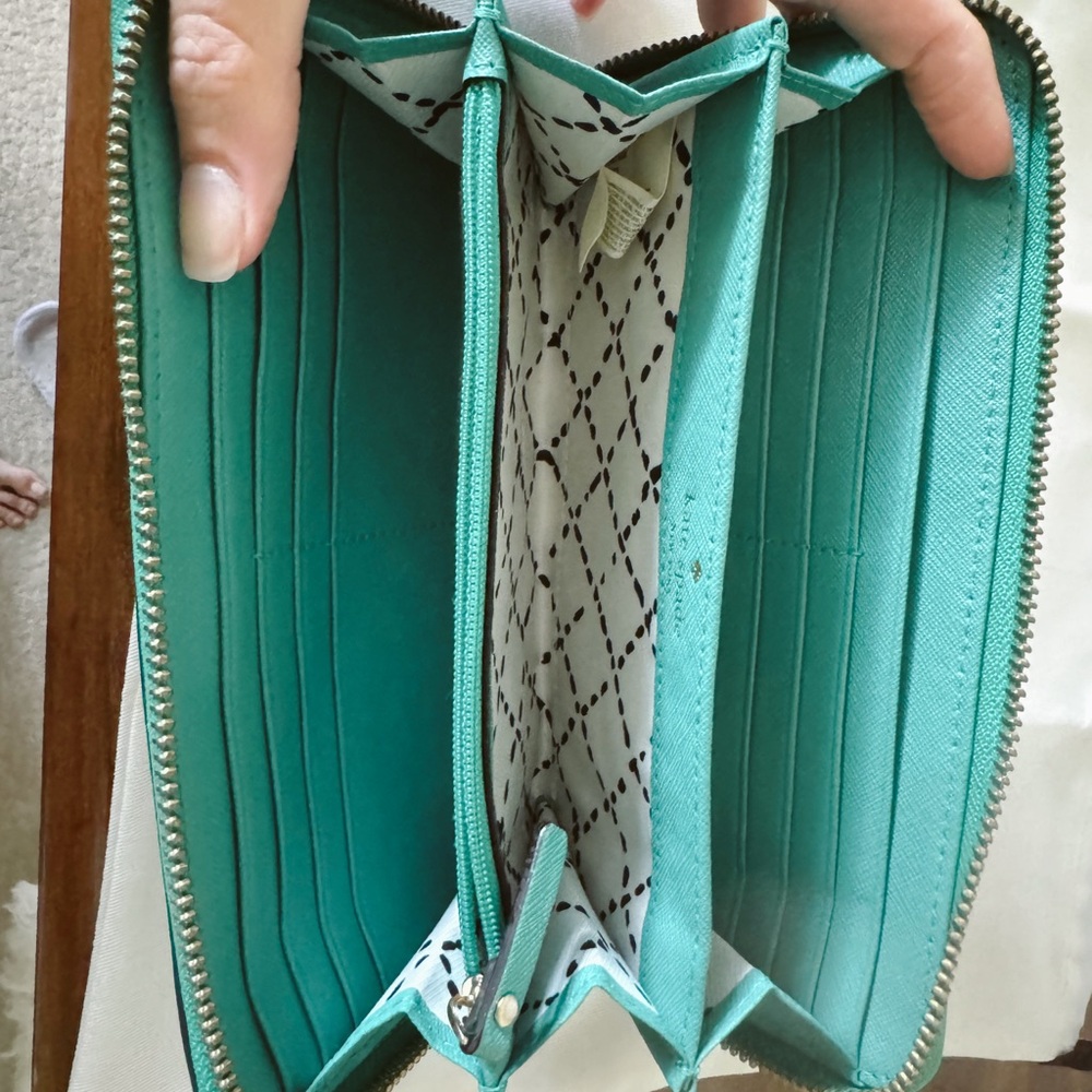 Kate Spade Aqua Zip-Around Wallet - Picture 2 of 2